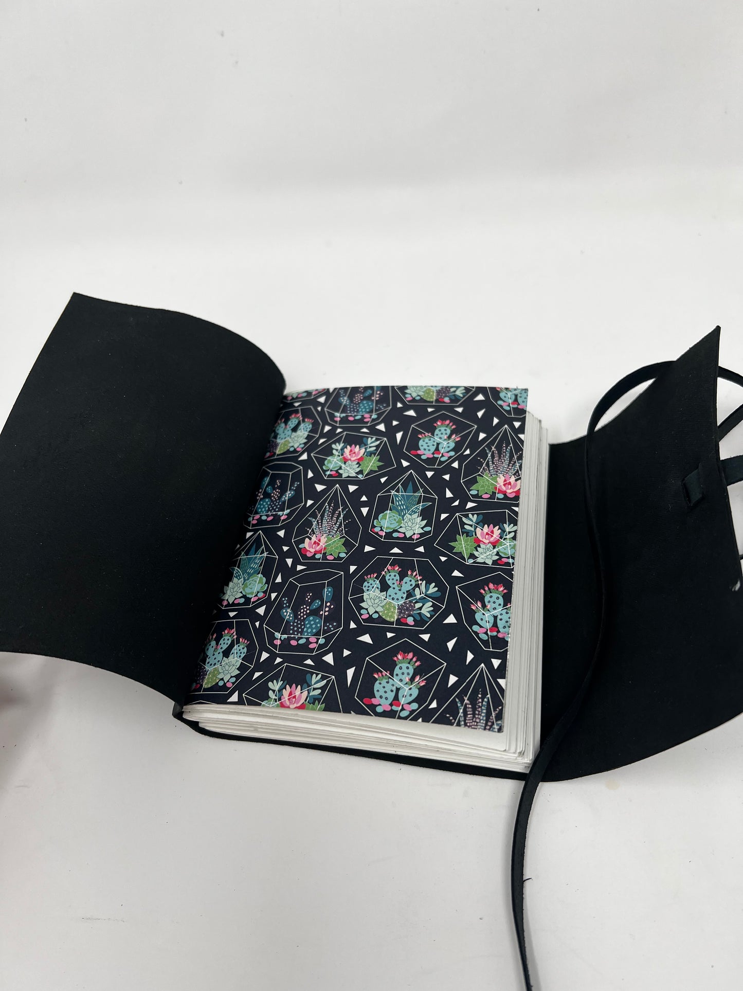 Black leather journal