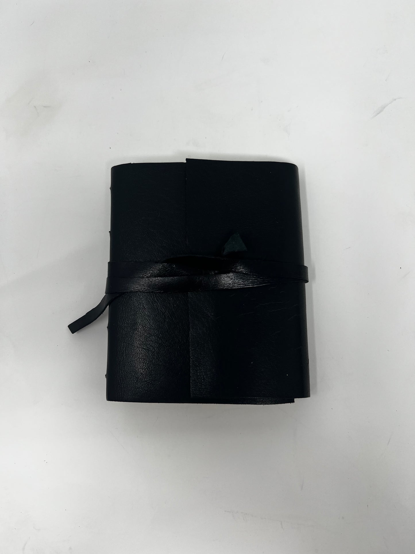 Black leather journal